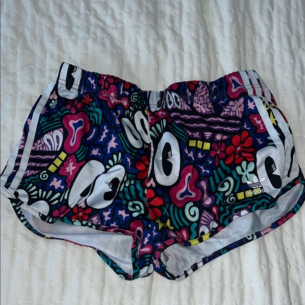 adidas Women's Multicolor Athletic Shorts - Picture 1 of 1